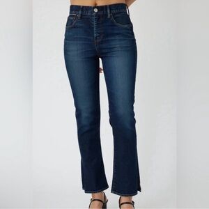 Moussy Vintage Glendora Flare Slit Hem Jeans